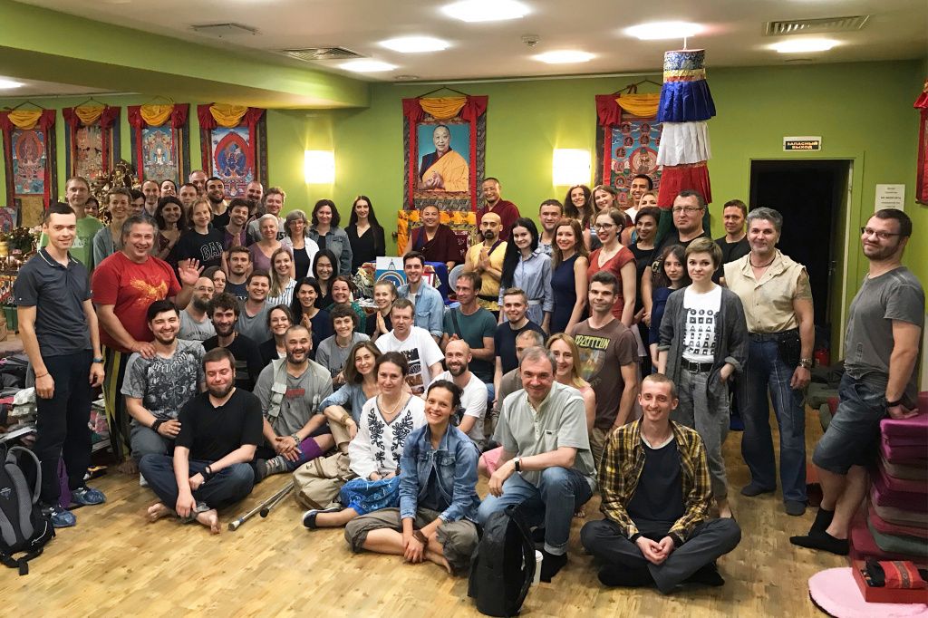 Ринчен Тензин Ринпоче с учениками 2019