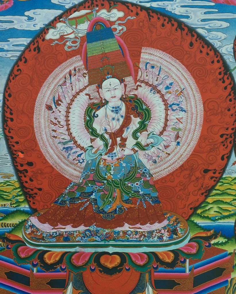 дуккар, богиня, белый зонт, белая тара