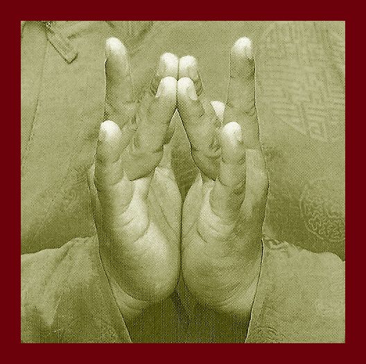 Мудра подношения пищи. Символизирует торма для подношений пищи.